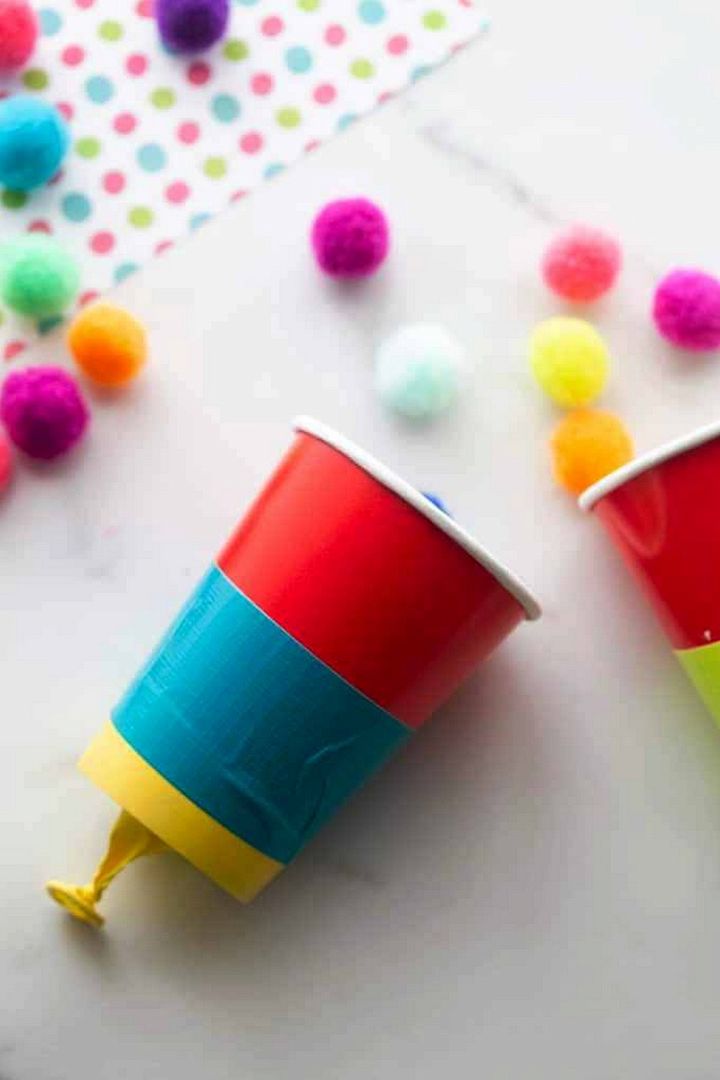 Easy Pom Pom Shooter Craft for a Fantastic Indoor Kids Activity