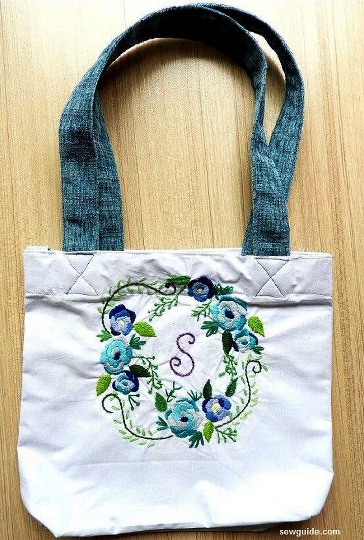 Easy To Sew Shopping Bag Pattern With A Flat Bottom
