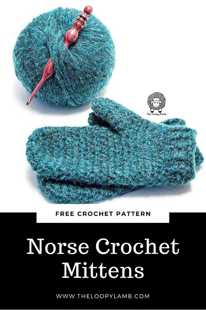 Free Crochet Mittens Pattern – Norse Crochet Mittens