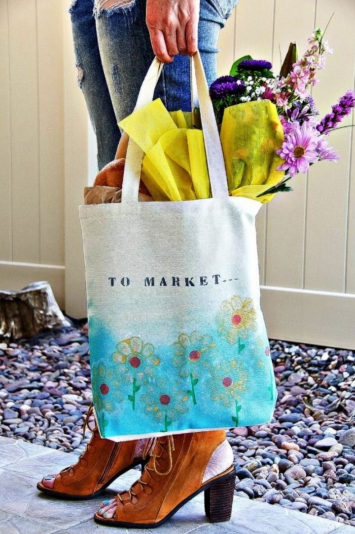 Hand Painted Shopping Bags For Mom