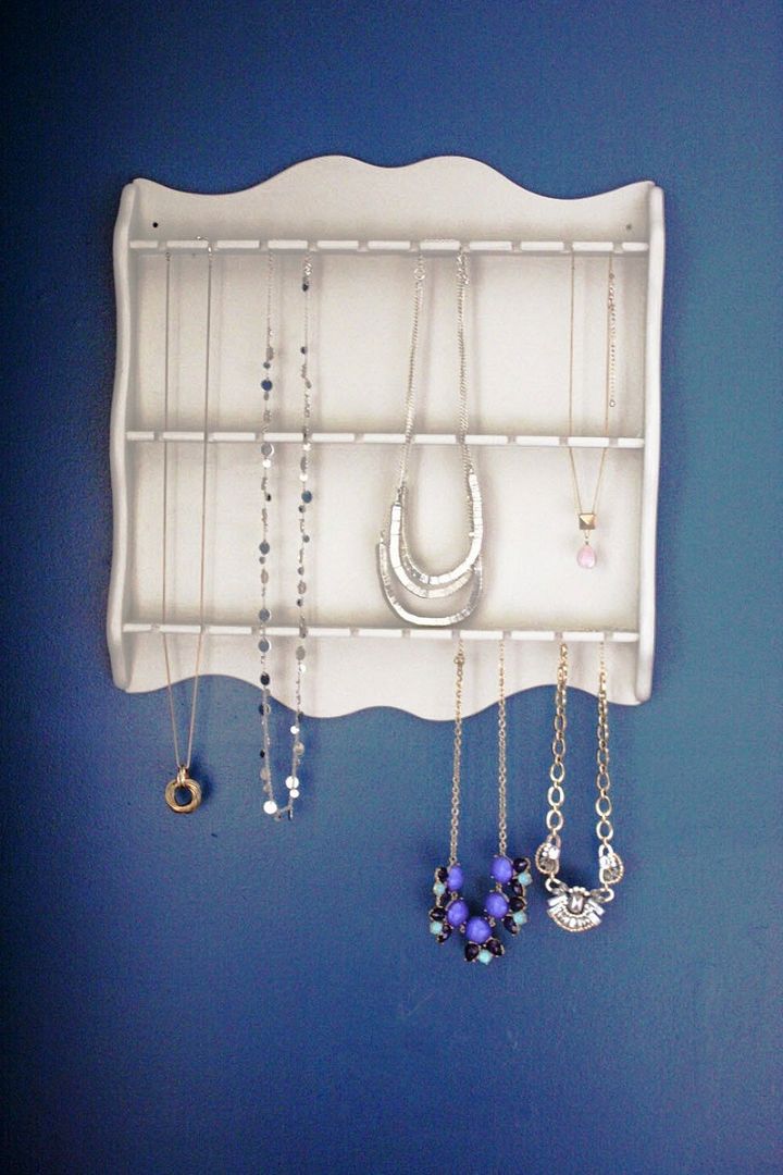 How To Make A DIY Jewelry Organizer From A Common Thrift Store Find