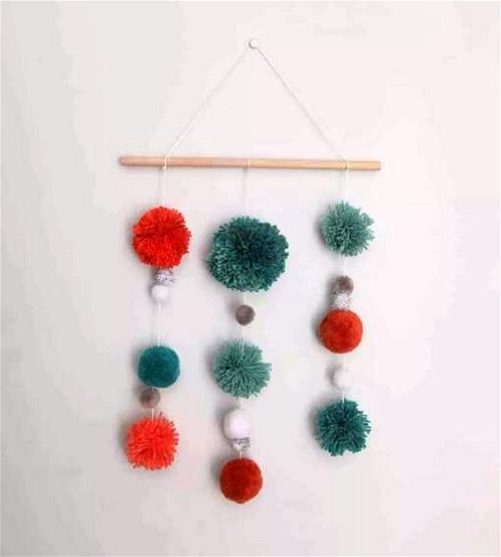 How To Make A DIY Pom Pom Wall Hanging