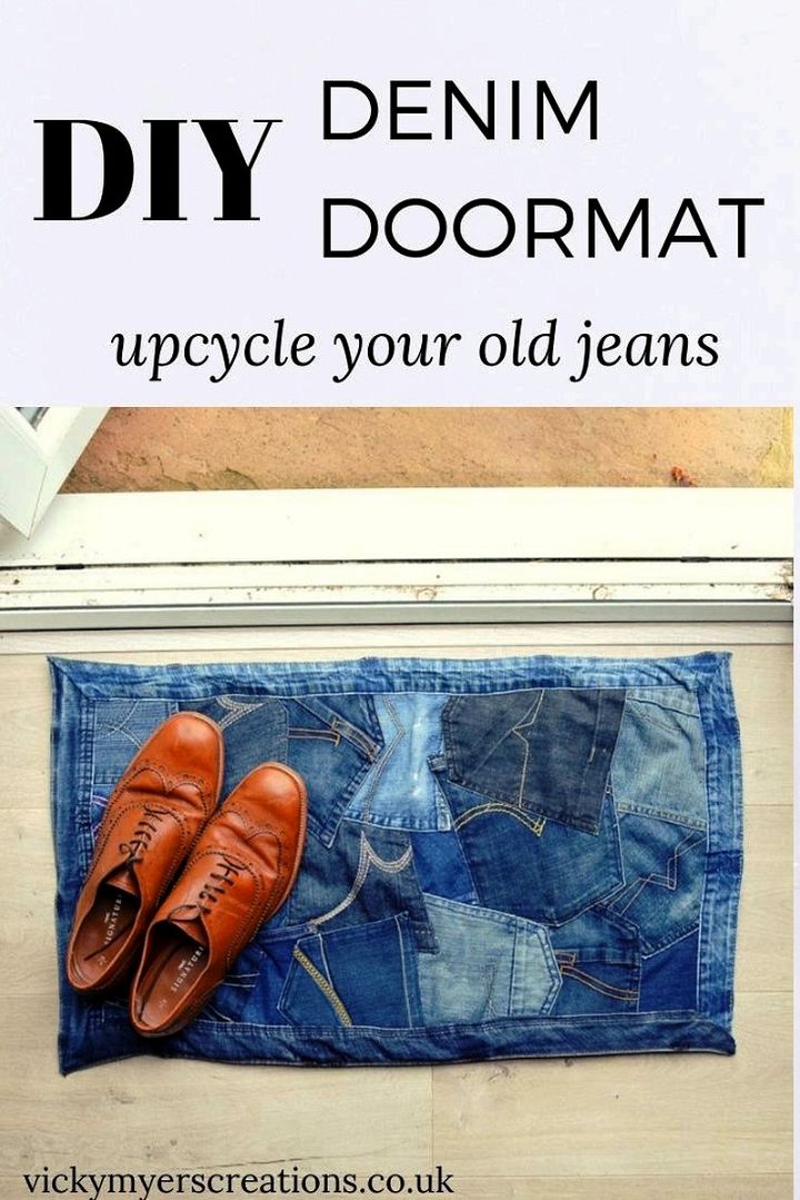 How To Make A Doormat Using Old Jeans