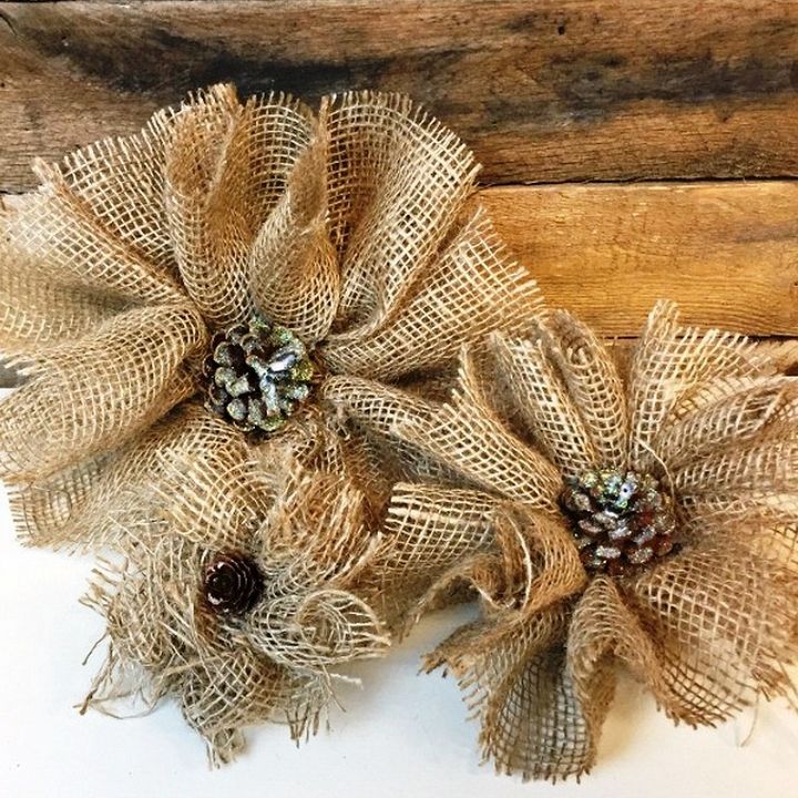 How To Make Burlap Flowers