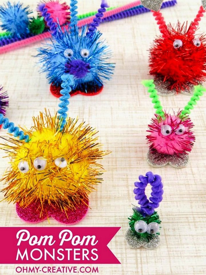 How To Make Pom Pom Monsters