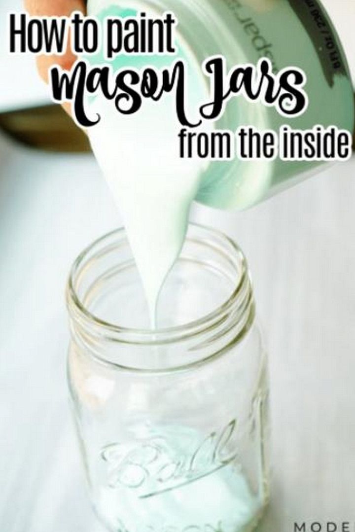 How To Paint Mason Jars From The Inside