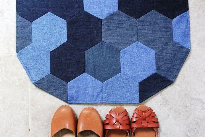 How To Sew A Denim Rug