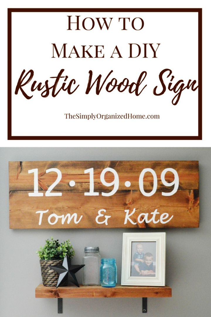 How to Make a DIY Rustic Wood Sign