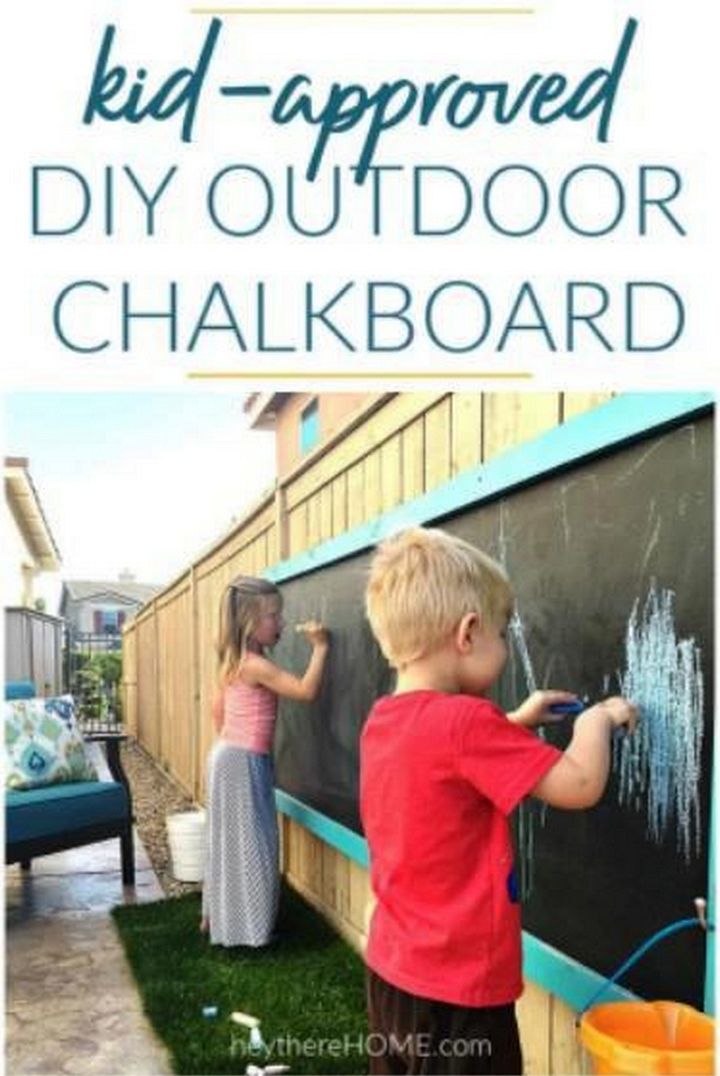 How to Make a Giant Outdoor Chalkboard