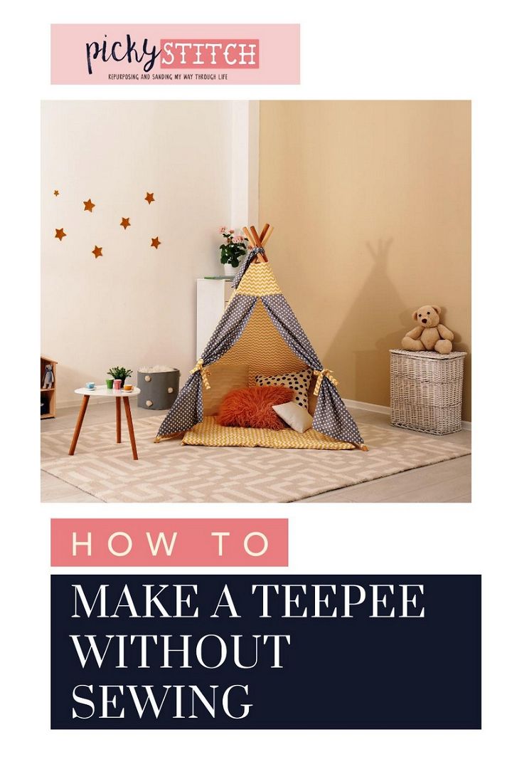 How to Make a No Sew Teepee