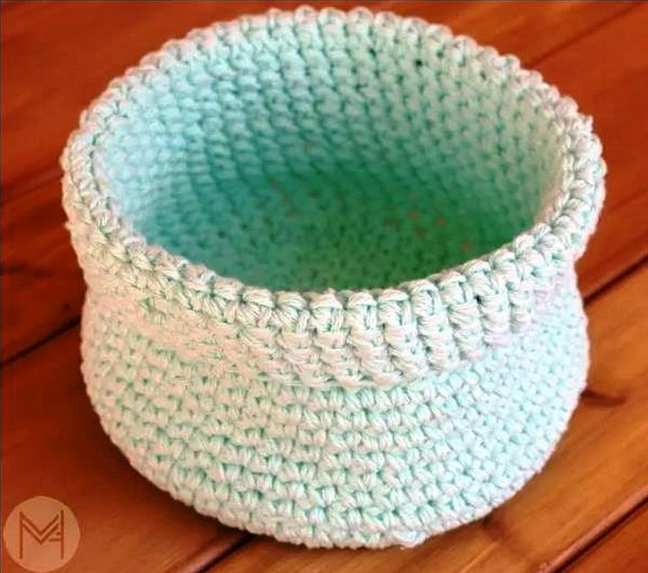 How to Make an Easy Crochet Basket