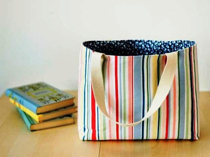 Make An Easy To Sew Lined Tote Bag