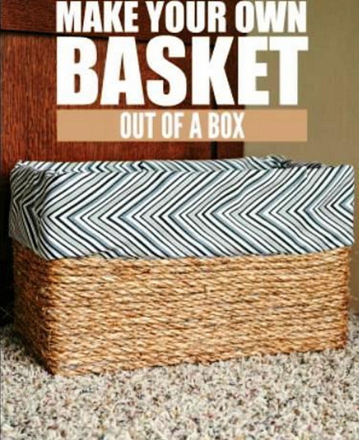 Make Your Own Basket Out Of A Box