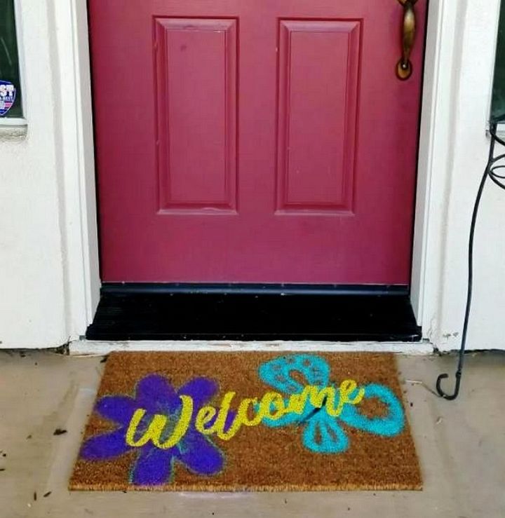 Make Your Own Doormat Easy DIY Doormat Tutorial