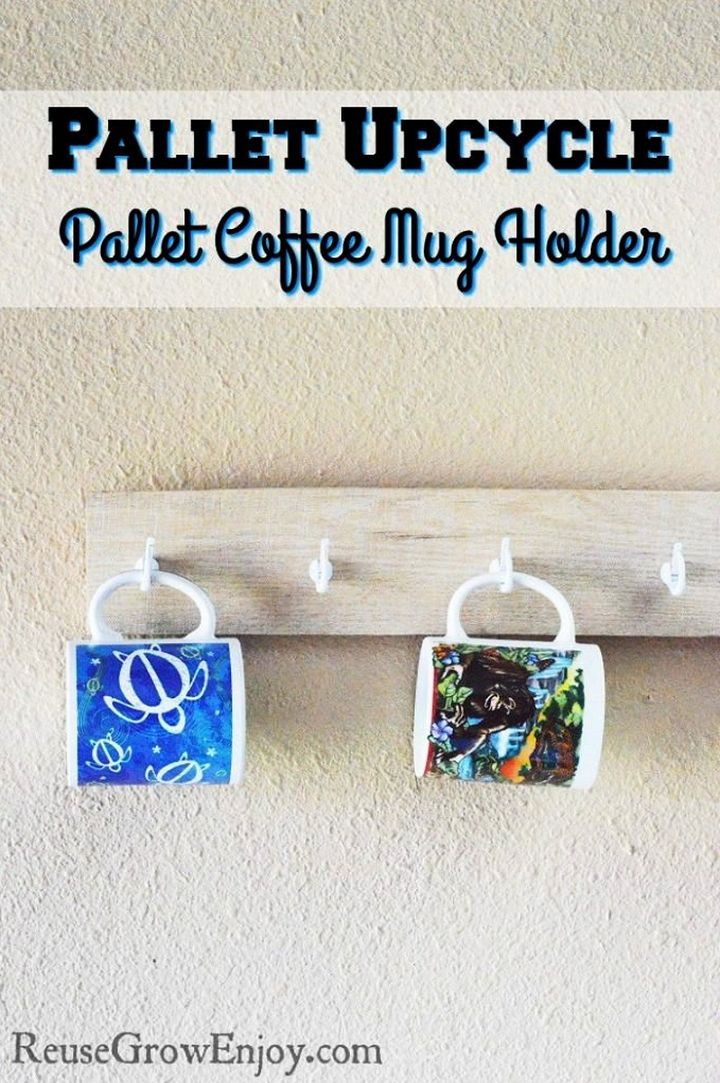 Pallet Upcycle – Pallet Coffee Mug Holder