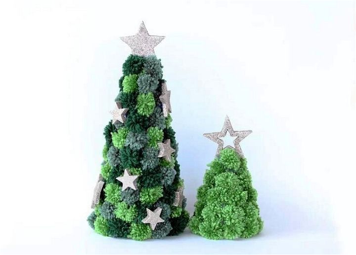 Pom Pom Tree Christmas Craft