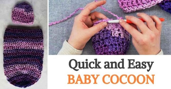 Quick and Easy Baby Cocoon Free Crochet Pattern