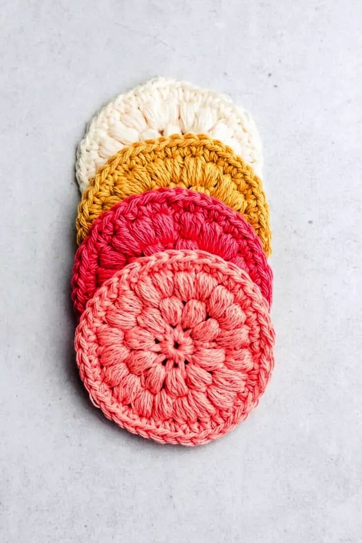 Reusable Cotton Crochet Face Scrubbies – Free Pattern