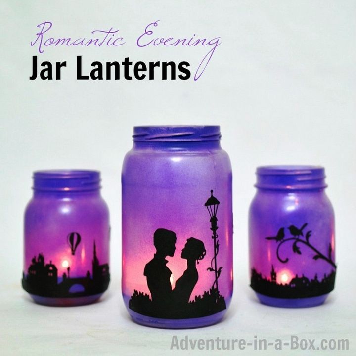 Romantic Evening Mason Jar Lanterns