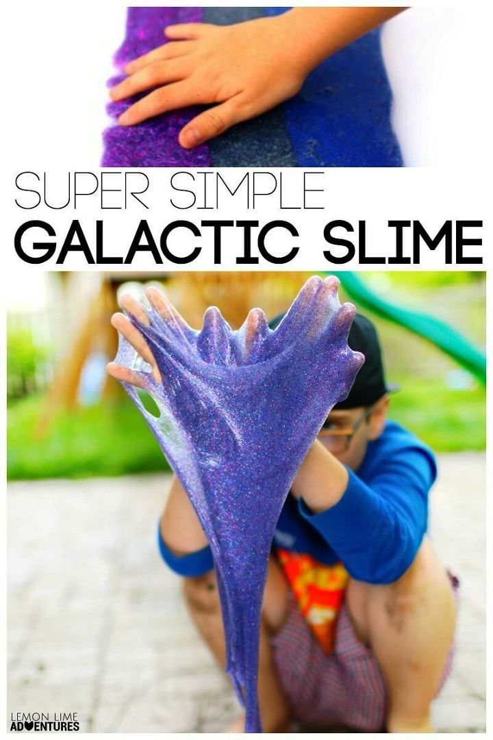 Super Simple Galactic Glitter Slime