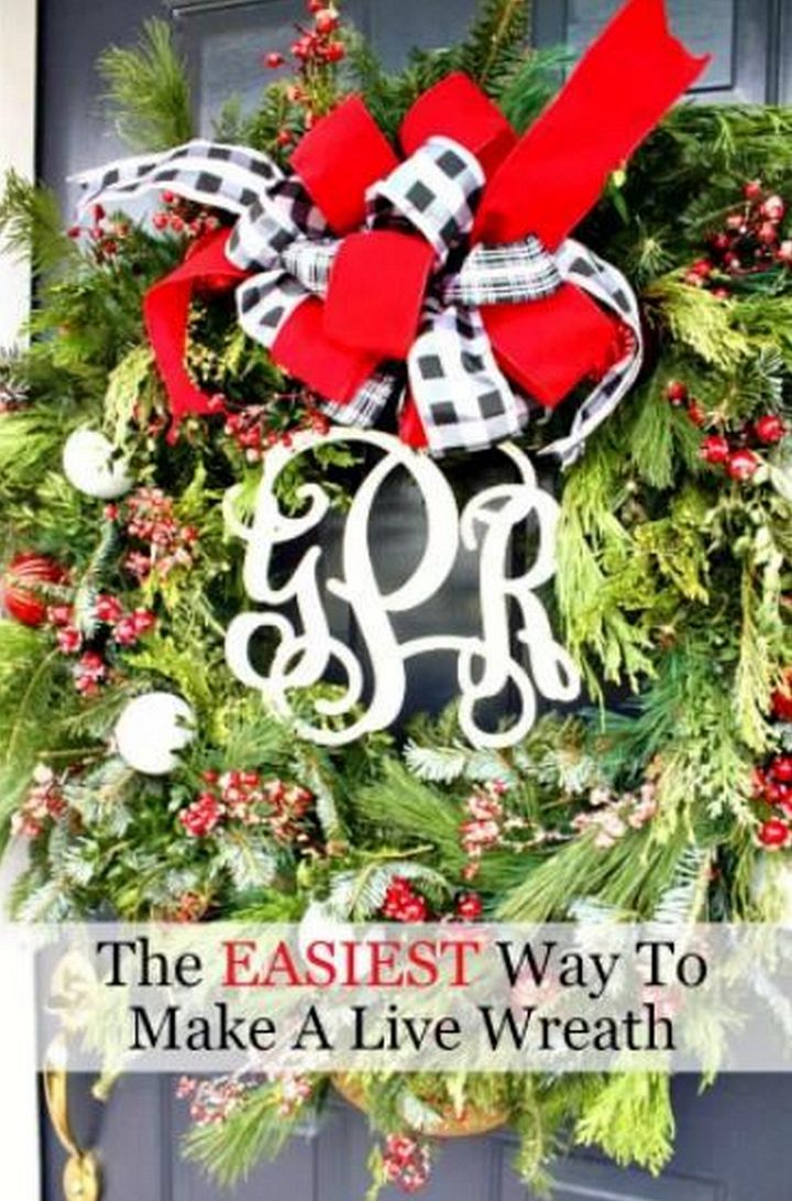 The Easiest Way To Make A Live Wreath