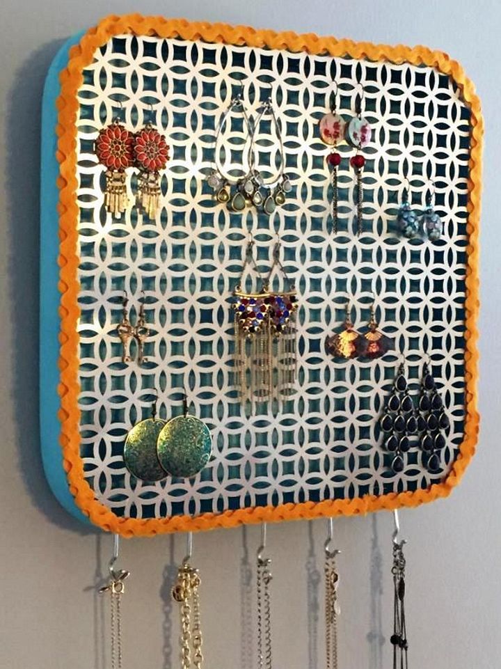 Tidy Up Your Trinkets With A DIY Wall Jewelry Organizer