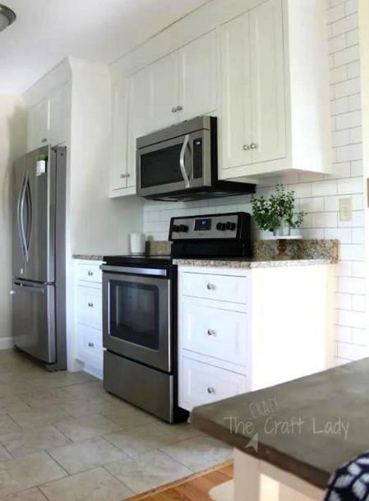 White Subway Tile Temporary Backsplash – The Full Tutorial