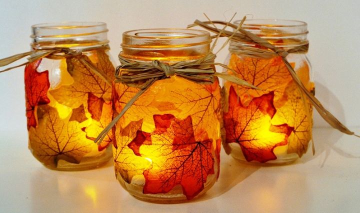 Wonderful DIY Pretty Leaf Candle Holder