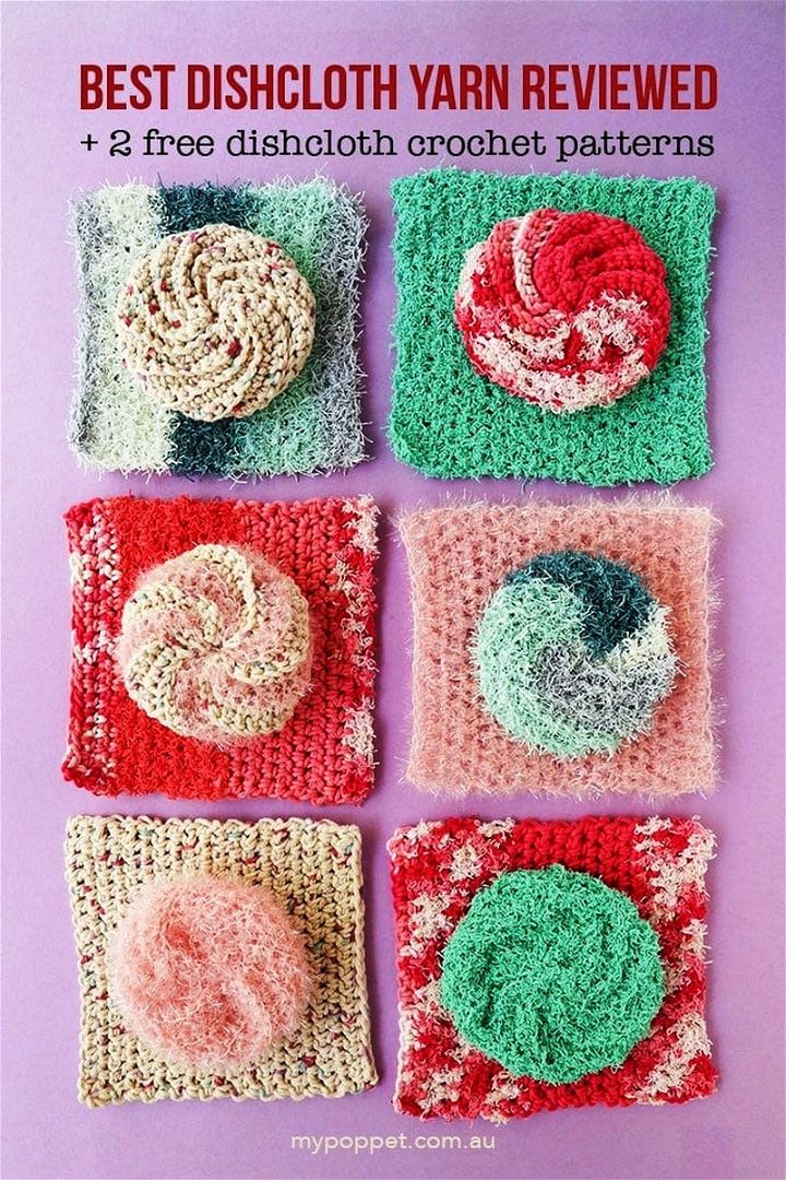 2 Crochet Dishcloth Pattern