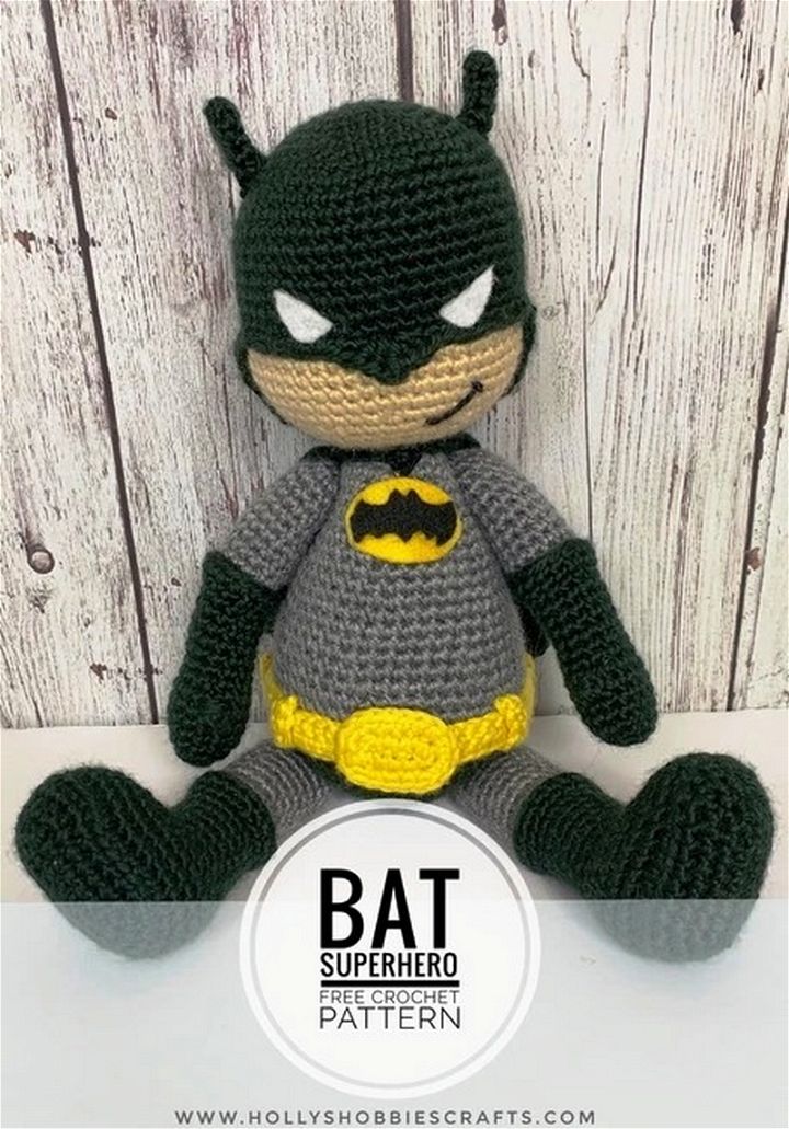 Bat Superhero Free Crochet Pattern