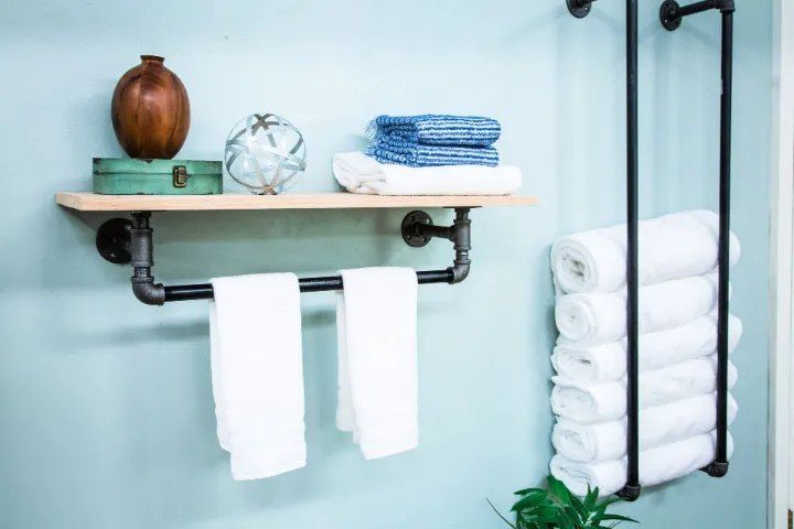Bathroom Rack with Shelf