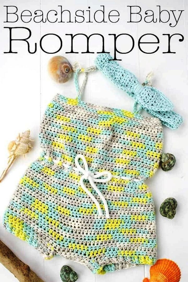 Beachside Baby Romper Free Crochet Pattern