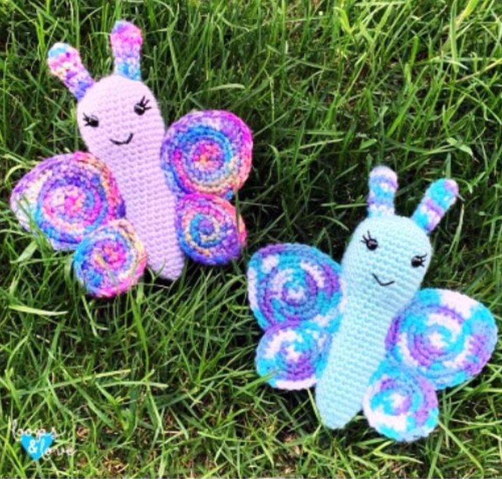 Butterfly Amigurumi Free Crochet Pattern 1