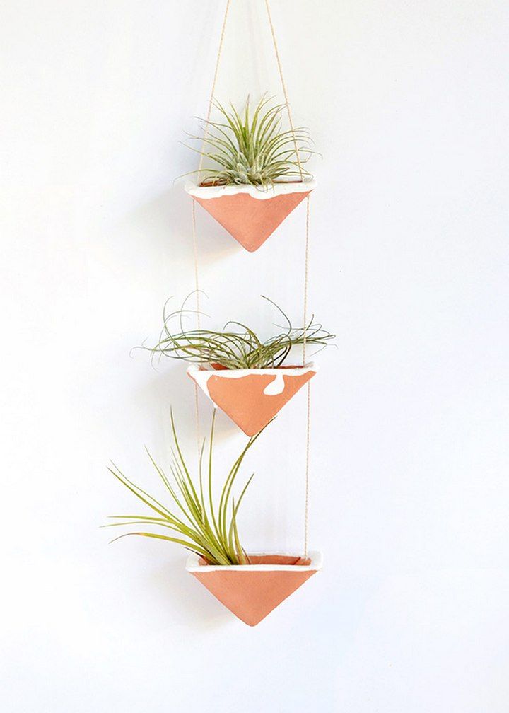 Clay Hanging Air Plant Holders