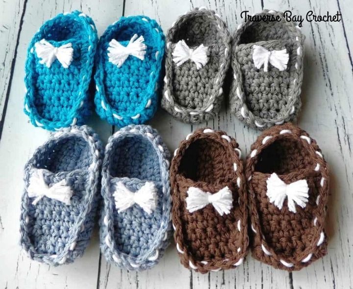 Crochet Baby Loafers