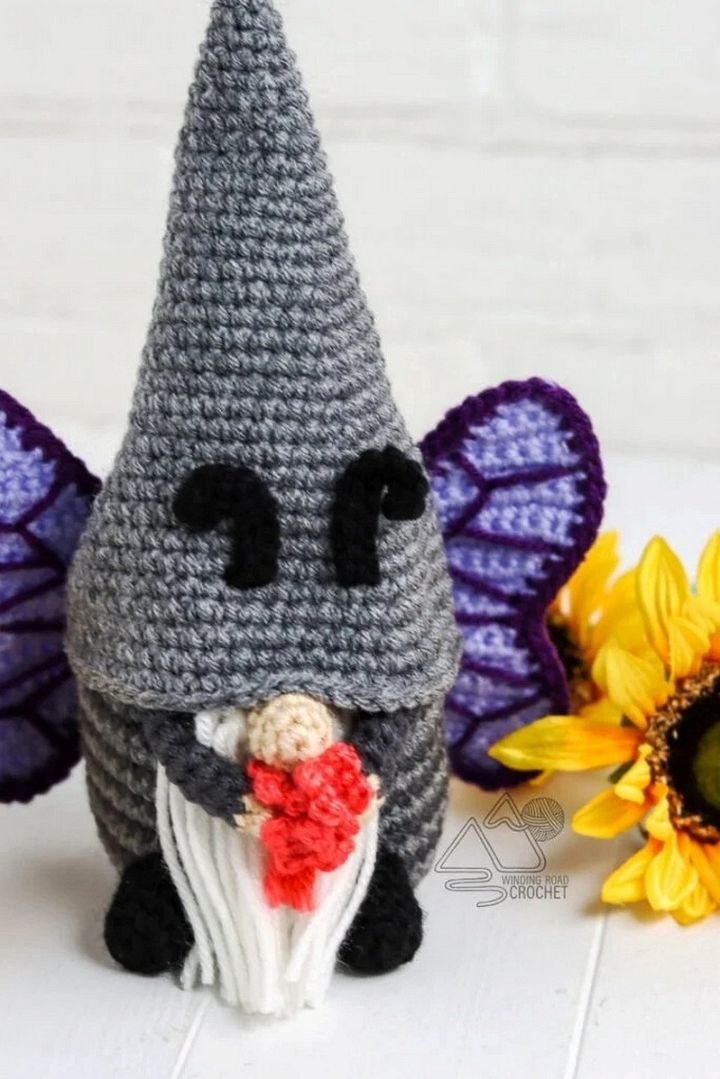 Crochet Butterfly Gnome Free Crochet Pattern
