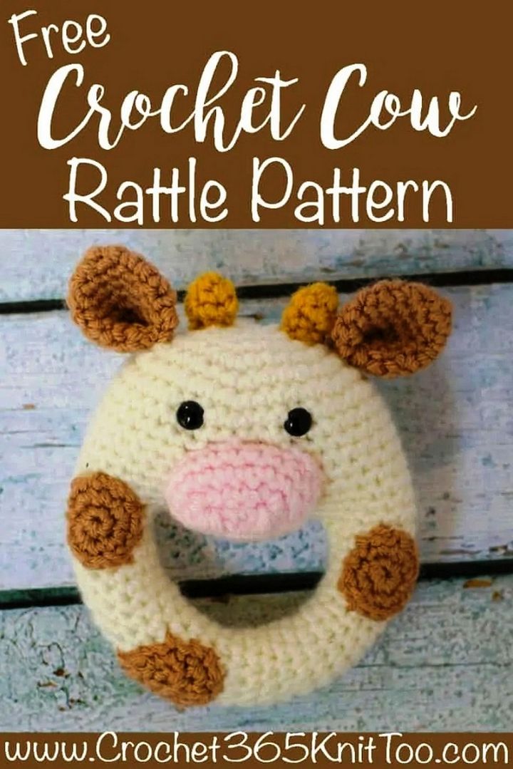 Crochet Cow Rattle