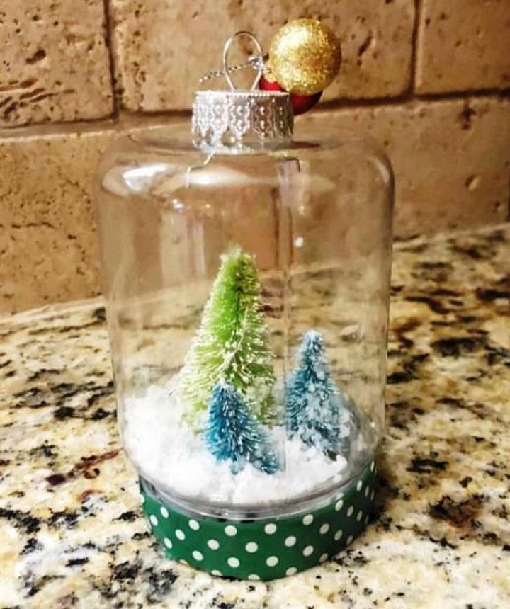 DIY Mini Snow Globe Ornaments