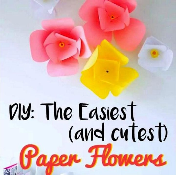 DIY Paper Flowers – The Easiest DIY Wall Decor 1