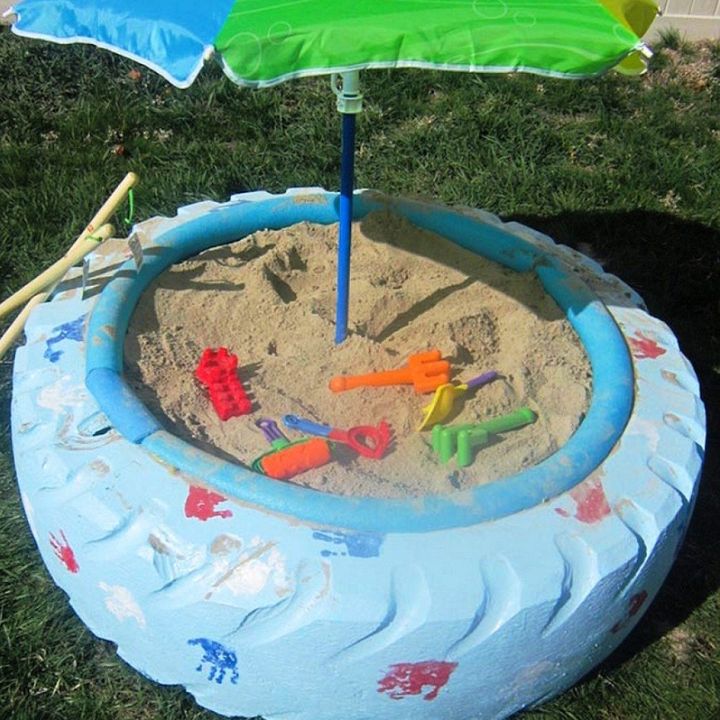 DIY Tire Sandbox