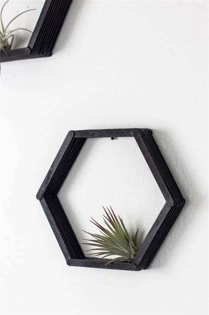Easy DIY Hexagon Shelves