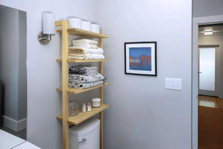 Elegant Bathroom Storage Shelves