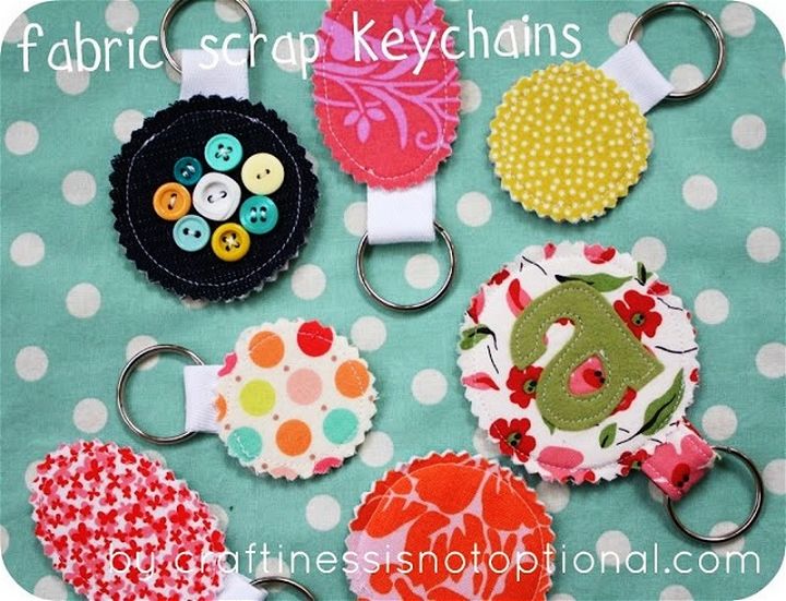 Fabric Scrap Key Chain Tutorial