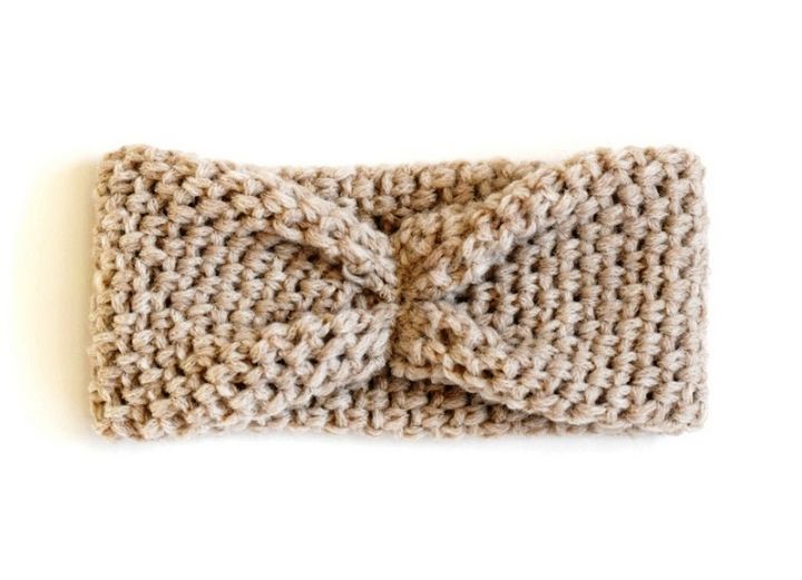 Faux Bow Easy Crochet Headband Pattern