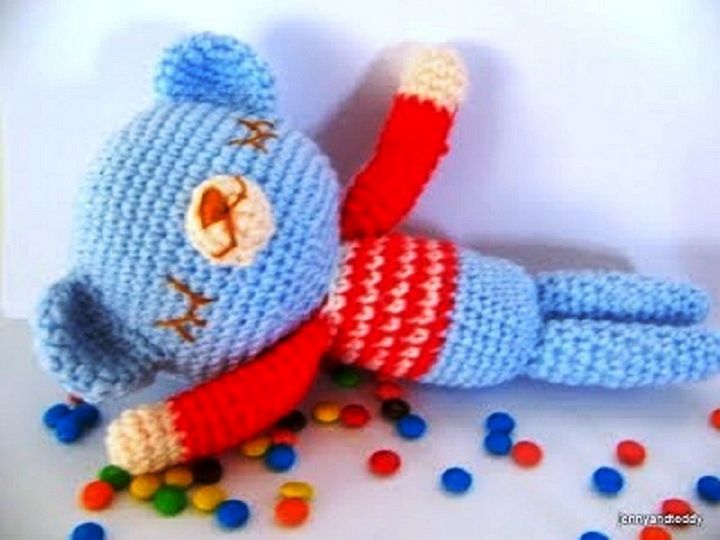 Free Amigurumi Mr Teddy Sleepy Bear Crochet Pattern