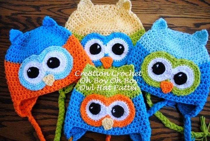 Free Crochet Owl Hat Pattern Oh Boy Oh Boy Owl
