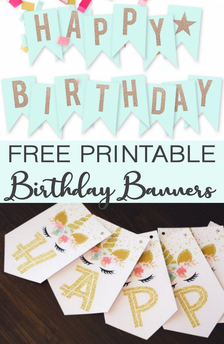 24 DIY Printable Banners For Party Decor - Susie Harris