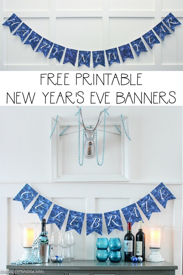 Free Printable Happy New Year Banners