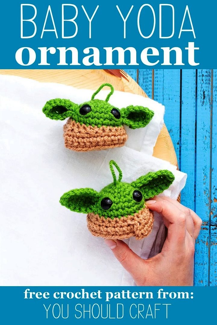 Grogu Baby Yoda Ball Ornament – Free Crochet Pattern