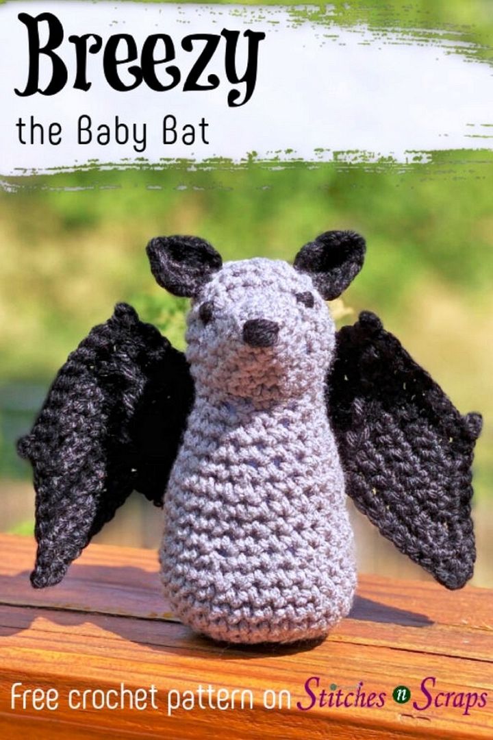 Halloween Crochet Amigurumi – Breezy The Baby Bat